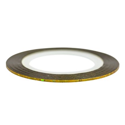 NANI samolepicí zdobicí páska, 1 mm - Třpytivá zlatá
