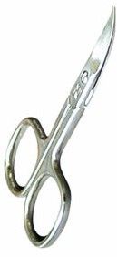 Nerezové manikúrní nůžky zahnuté silné