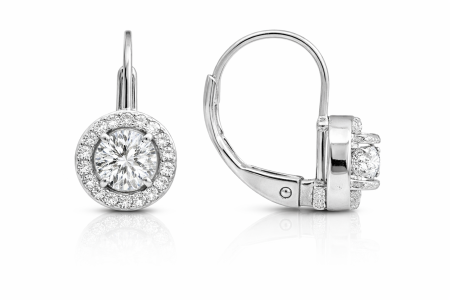 Stříbrné náušnice s čirým zirkonem – klasická elegance a čistý třpyt