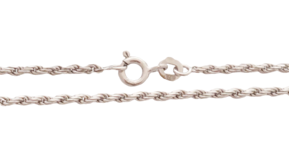 Stříbrný řetízek točený