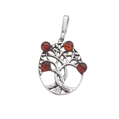 Jantarový přívěsek strom života