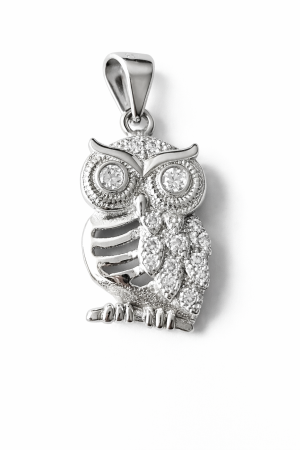 Stříbrný přívěsek Sova elegance - moudrost, ochrana a nadčasový třpyt