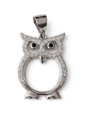 Stříbrný přívěsek Sova moudrosti - symbol poznání, ochrany a vnitřní síly