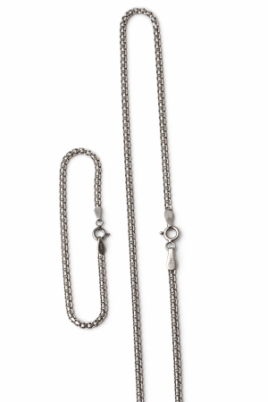 Stříbrný set náramku a řetízku – čistá linie nadčasové elegance