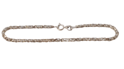 Atypický stříbrný náramek