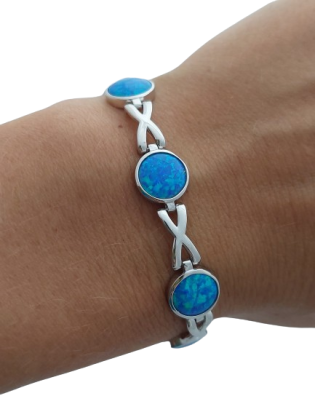 Opálový náramek kulatý