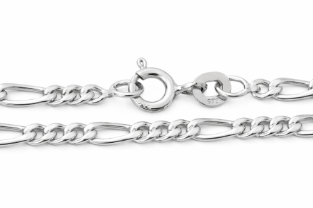 Stříbrný řetízek Figaro silnější – Výrazná elegance s charakterem
