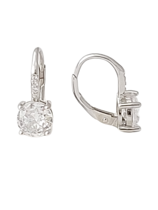 Stříbrné náušnice se zirkonem 