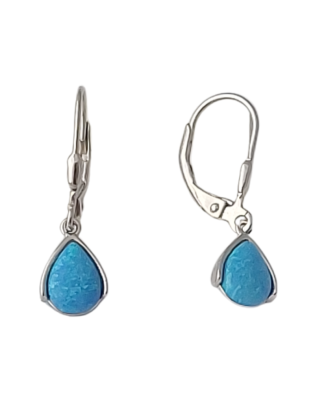 Opálové náušnice kapky visací 