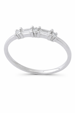 Stříbrný prsten se zirkony – elegantní jemný prsten s třpytivými zirkony ve velikostech 53, 55, 60