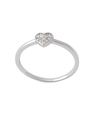 Stříbrný prsten srdíčko II. ve velikostech 54, 56