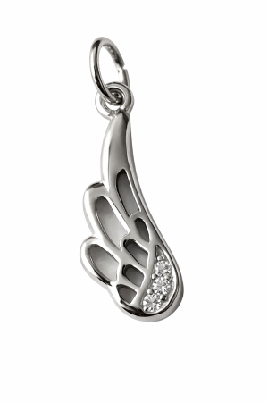 Stříbrný přívěsek křídlo ochrany - symbol svobody, ochrany a lehkosti bytí