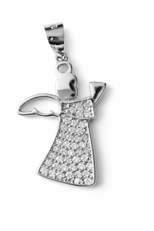 Stříbrný přívěsek anděl světla - symbol ochrany, klidu a tiché síly