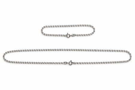 Stříbrný set náramek a řetízek očkovým vzorem – nadčasová jednoduchost pro každý den