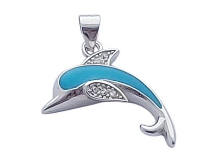 Opálový přívěsek delfín