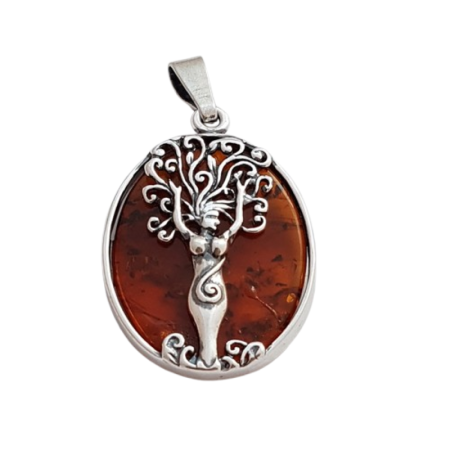 Jantarový přívěsek strom života moderní