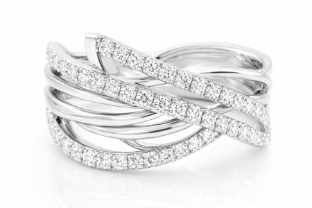 Luxusní stříbrný prsten se zirkony  - jiskra elegance na každý den - ve velikostech 64, 68