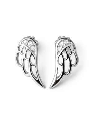 Stříbrné náušnice Andělská křídla - ochrana, lehkost a světlo v každém detailu