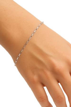 Stříbrný řetízkový náramek – elegantní minimalistický šperk