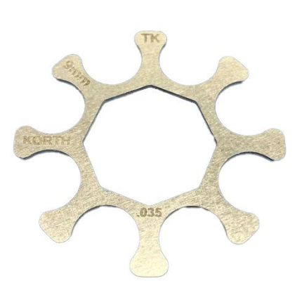 Klipy pro revolver Korth NXS/NXA 9mm Luger, 8 ran (5 ks)