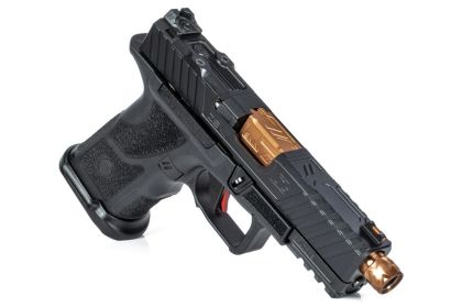 Pistole ZEV OZ9c Elite, Černý závěr, PVD Bronze hlaveň SD