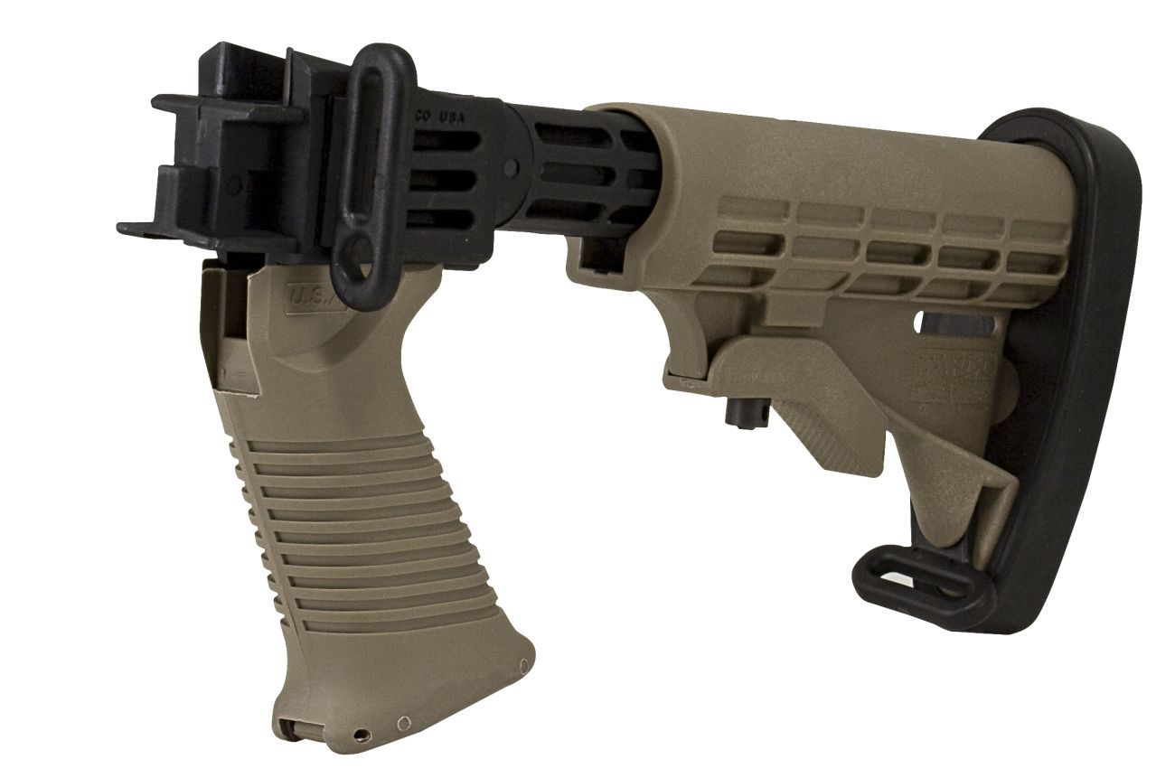 Set pažbení Tapco Saiga T6, Dark Earth