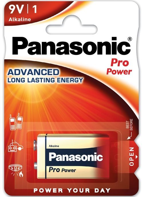 Baterie 9V Panasonic 6LR61PPG/1BP Pro Power