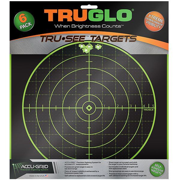 Terče Truglo TRU-SEE 100 Yard, 6ks