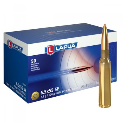 Náboj Lapua 6,5x55 SE SCENAR-L, GB547, OTM, 7,80g, 120gr