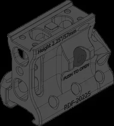RDF-20225 Aimpoint T-2 Flip Mount H57mm/2.25