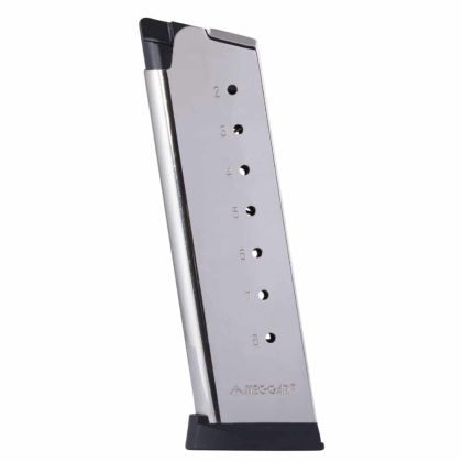 MecGar zásobník pro full size 1911 - .45 ACP, 8 ran, niklovaný