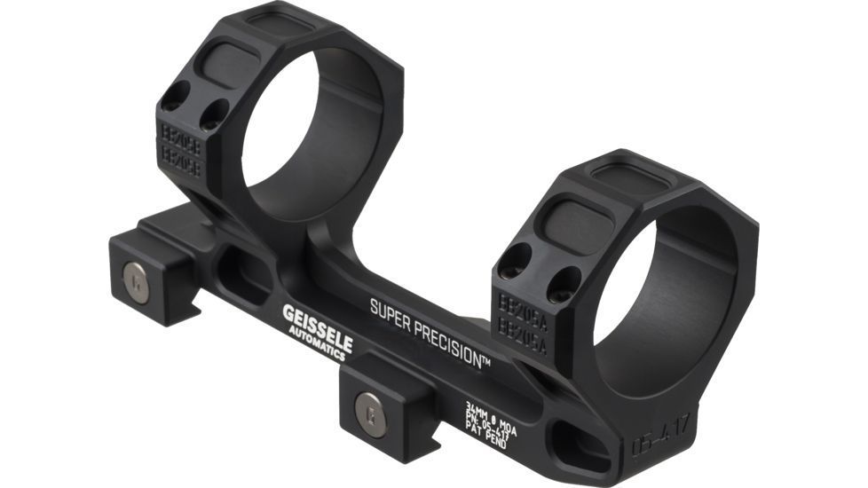 Předsazená montáž Geissele Super Precision - tubus 34 mm, výška 39 mm, předsazení 36 mm, černá