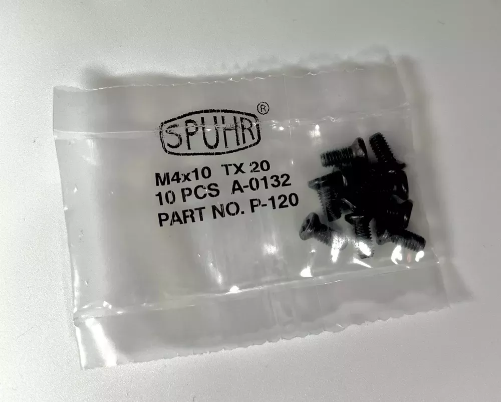 Spuhr sada šroubů M4x10 Torx 20 pro Aesthetic Rings - 10 kusů
