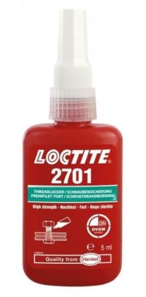 Loctite 2701 (ZELENÝ) pro trvalé upevňování a utěsňování závitových spojů - 5 ml