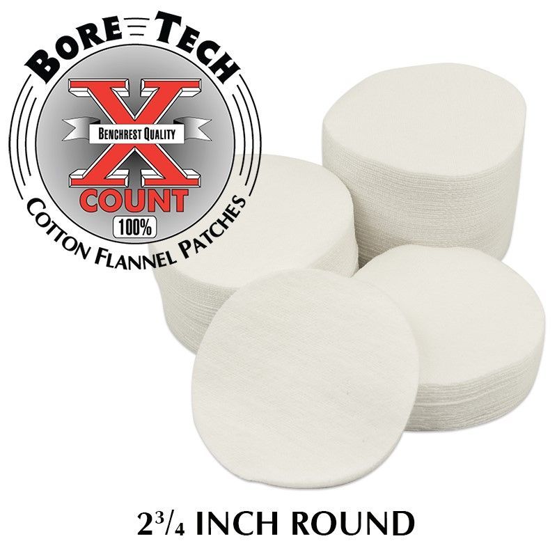 BoreTech Bavlněné kulaté vytěráky X-Count .50 / .410 GA / 28 GA (500 ks)