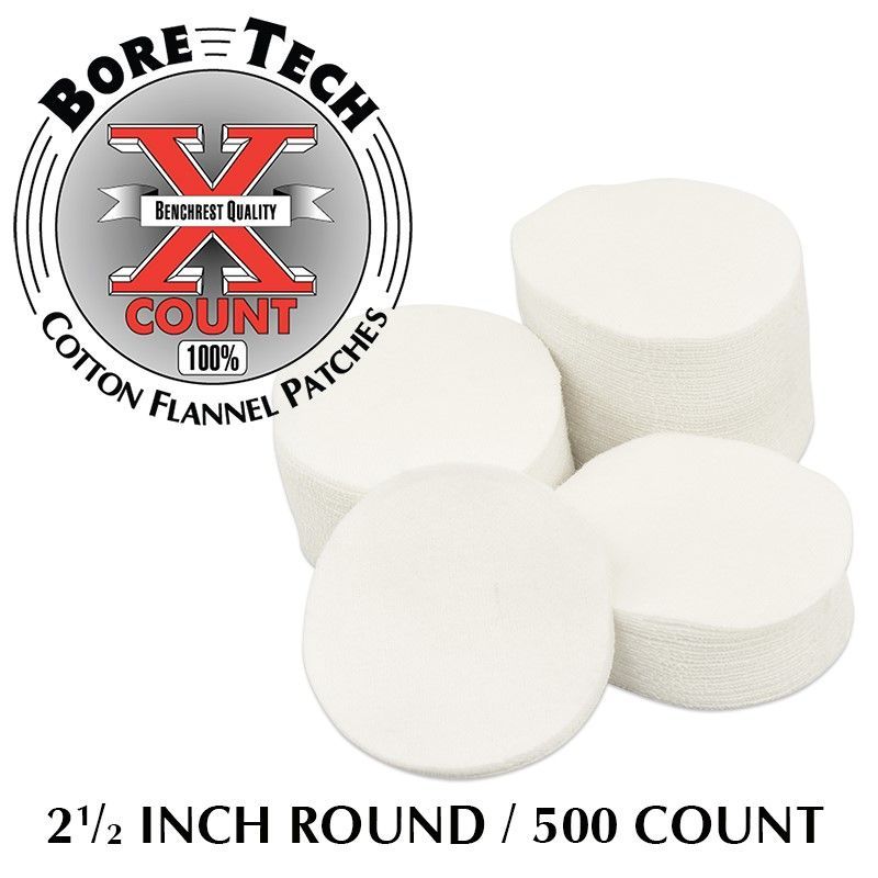 BoreTech Bavlněné kulaté vytěráky X-Count .35 - .45 (500ks)
