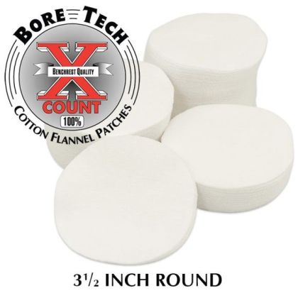 BoreTech Bavlněné kulaté vytěráky X-Count pro brokovnice 20GA - 10GA (100ks)