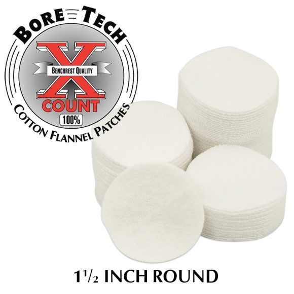 BoreTech Bavlněné kulaté vytěráky X-Count .25-.284 (500ks)