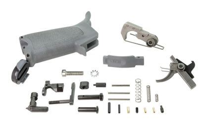 Rozšířený set dílů pro spodní rám BCM GUNFIGHTER pro AR-15 - šedý