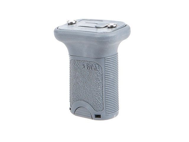 Přední rukojeť BCM GUNFIGHTER Vertical Grip - KeyMod - s úložným prostorem - šedá