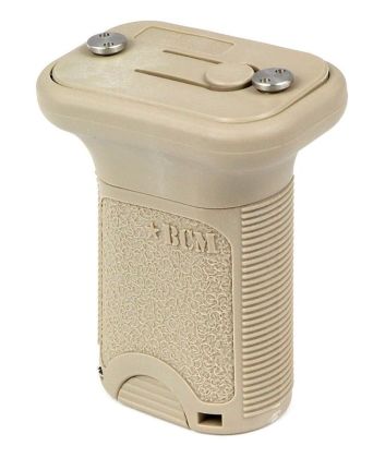 Přední rukojeť BCM GUNFIGHTER Vertical Grip - KeyMod - s úložným prostorem - FDE