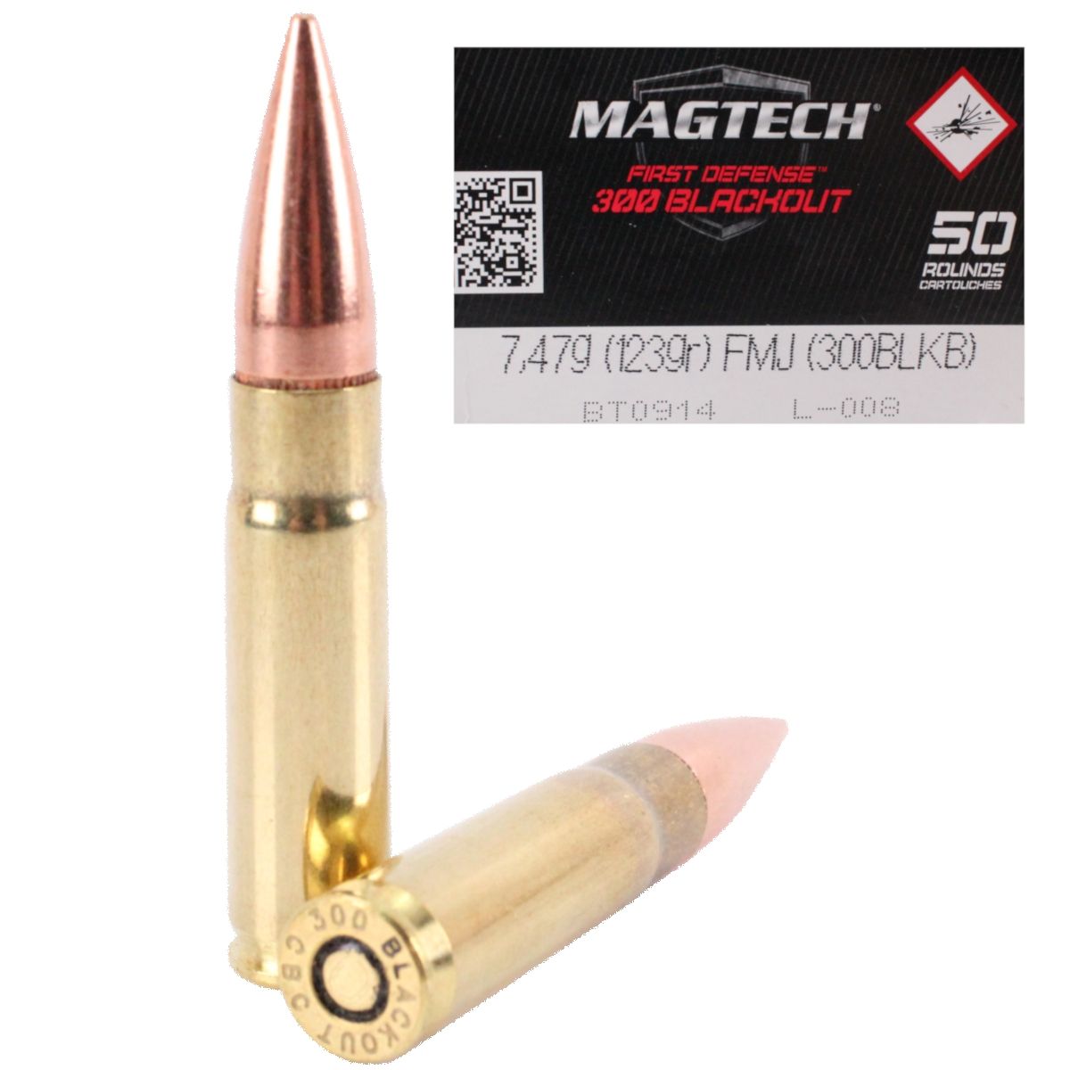 Náboj Magtech 300 AAC BlackOut HPFB (300BLKB) 7,47g 123gr (300 BLK)
