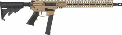 Samonabíjecí puška CMMG Resolute 100 Rifle MkGs - 9 x 19, RDB, na zásobníky Glock, FDE