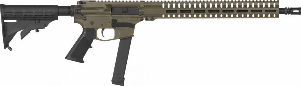 Samonabíjecí puška CMMG Resolute 100 Rifle MkGs - 9 x 19, RDB, na zásobníky Glock, olivová
