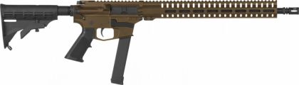 Samonabíjecí puška CMMG Resolute 100 Rifle MkGs - 9 x 19, RDB, na zásobníky Glock, bronzová