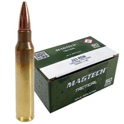 Náboje Magtech 223 Rem FMJ 3,56 g, 55 gr (223A)
