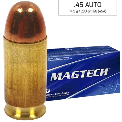 Náboj Magtech 45 AUTO FMJ (45A) 14,90 g, 230 grs