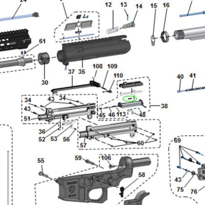 Pružina úderníku Hämmerli TAC R1 a Walther Colt M4/M16