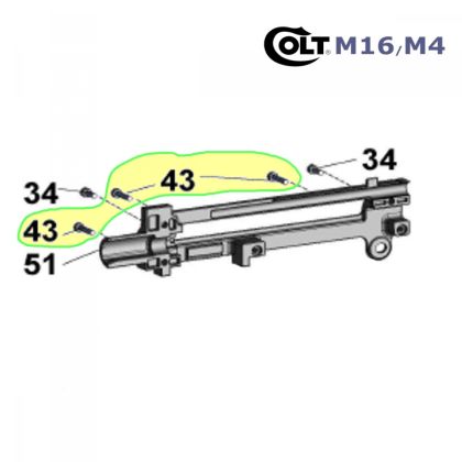 Systémový šroub 43 Walther Colt M4/M16