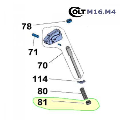 Doraz bicí pružiny Walther Colt M4/M16